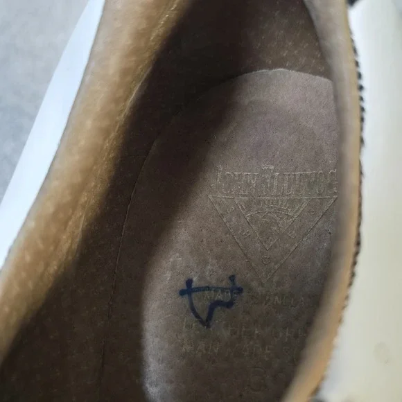 Vintage FLUEVOG Bunks Womens (9) 90s Black White Creeper Platform Rave Club - Picture 13 of 14